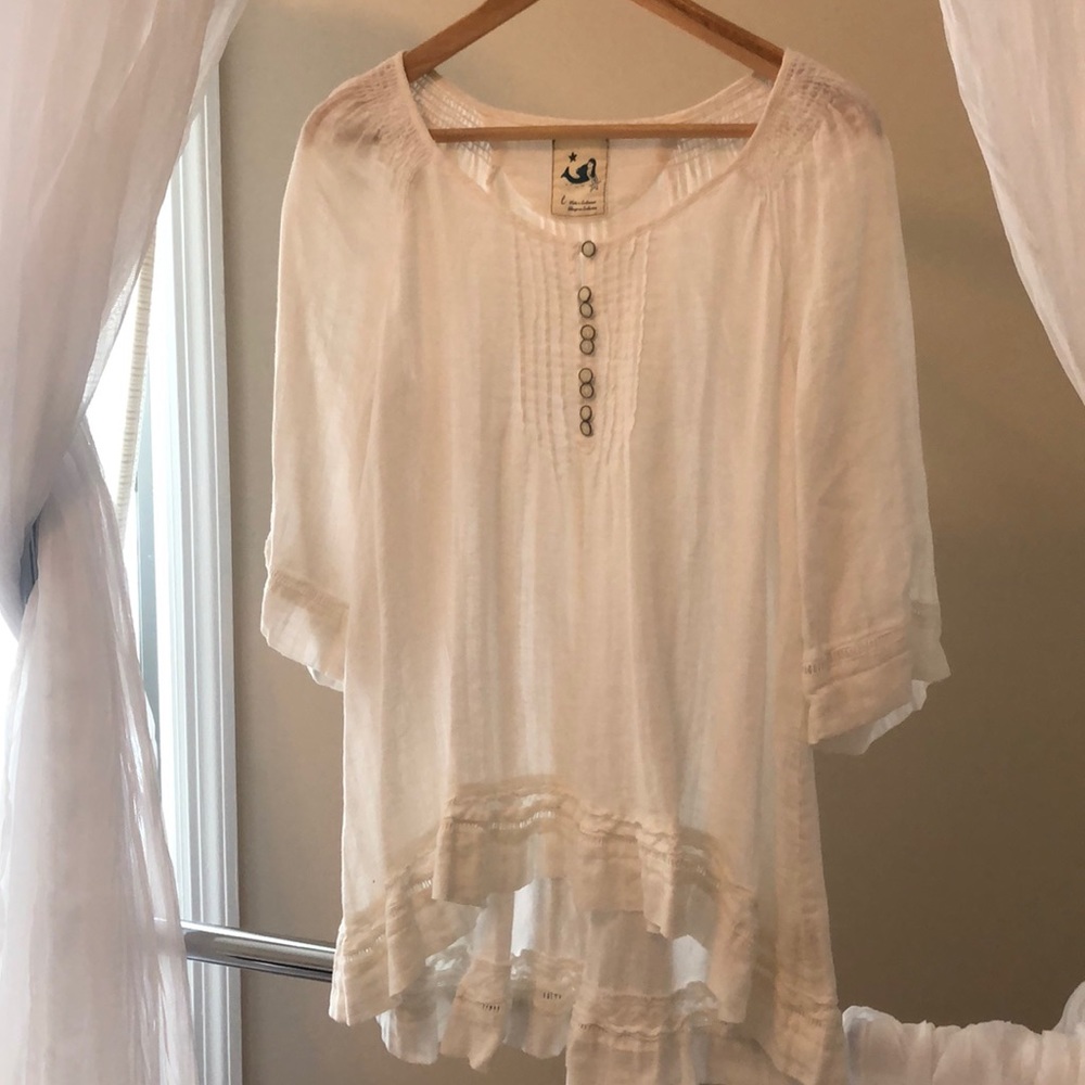 Free people look for less! Cotton linen tunic